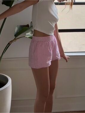Bailey Rose Pink White Striped Shorts Size XS